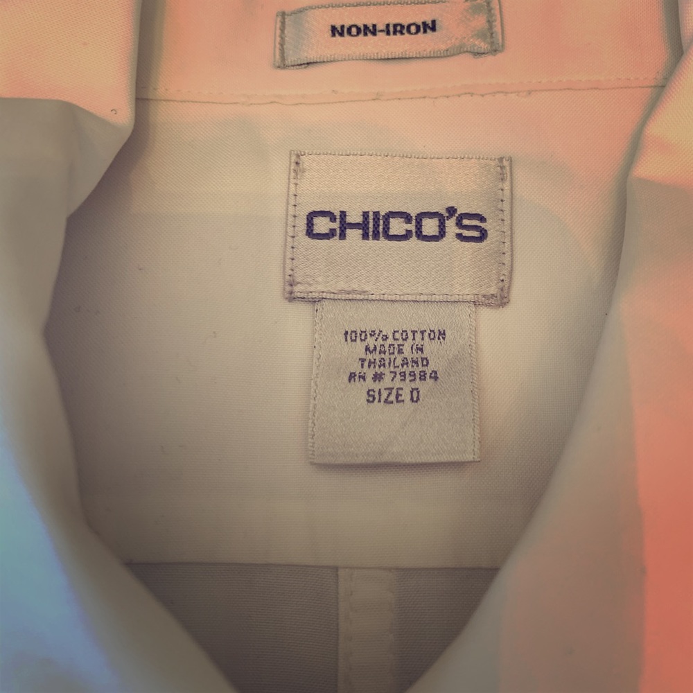 White Button Down Blouse - image 1